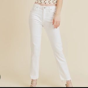 Just Black Denim White Skinny Jeans Size31